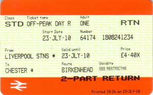 Chestertourist.com - Merseyrail Ticket